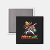 Aimant Dabing mexicain Poncho Cinco De Mayo Fiesta 1 (Recto/Verso)
