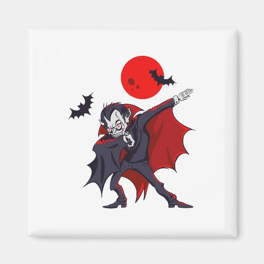 Aimant Dabula Vampire Comte D'Halloween Dabula Gif (Devant)