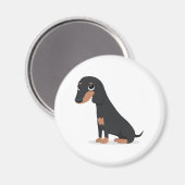 Aimant Dachshund (Recto/Verso)
