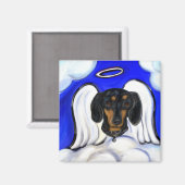 Aimant Dachshund Angel (Recto/Verso)