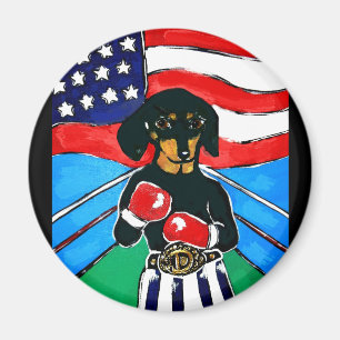 Aimant Dachshund Boxer