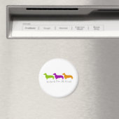 Aimant Dachshund - Doxie dessins originaux (In Situ (Lave-vaisselle))