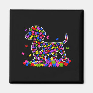 Aimant Dachshund drôle autisme conscience amateur de chio