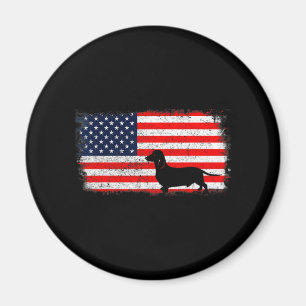 Aimant Dachshund Indicateur Vintage
