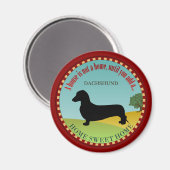 Aimant Dachshund [lisse] (Recto/Verso)