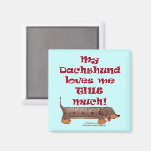 Aimant Dachshund Love Meter (Recto/Verso)