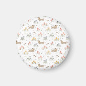 Aimant Dachshund Lover Weiner Chien Saucisse Chien Fleur  (Devant)