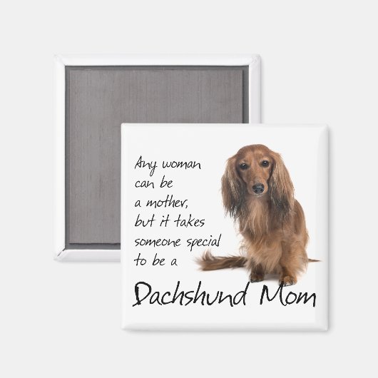 Aimant Dachshund Maman (Recto/Verso)
