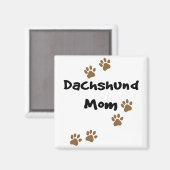 Aimant Dachshund Maman (Recto/Verso)