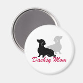 Aimant Dachshund Maman (Recto/Verso)