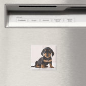 Aimant Dachshund Miniature assis (In Situ (Lave-vaisselle))