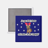 Aimant Dachshund Reindeer (Recto/Verso)
