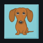 Aimant Dachshund | Weiner Dog | Doxie mignon chien de des<br><div class="desc">Magnet Dachshund mou</div>
