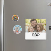 Aimant Dad Bold Text Est Personalized 20XX