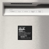 Aimant Dad Dictionary Definition - Funny Fathers Day Gift (In Situ (Lave-vaisselle))