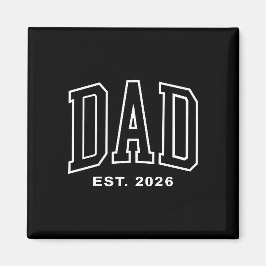 Aimant Dad Est 2026 Pregnancy Announcement For Dad Men Fa (Devant)