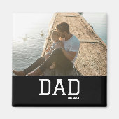 Aimant Dad Established Customizable Father's Day Photo (Devant)