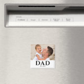 Aimant Dad Established Photo Gift (In Situ (Lave-vaisselle))