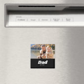 Aimant Dad Established White Typography (In Situ (Lave-vaisselle))