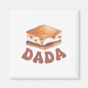 Aimant Dada Smore Premier Anniversaire Camping Pour Être