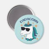 Aimant Dadacorn Avec Lunettes De Soleil (Recto/Verso)