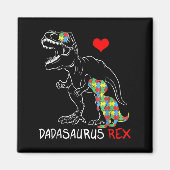 Aimant Dadasaurus Rex Autism (Devant)