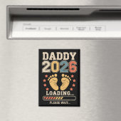 Aimant Daddy 2026 Loading Baby Announcement Expecting Dad (In Situ (Lave-vaisselle))