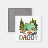 Aimant Daddy Of The Happy Camper 1st Birthday Bear Camng  (Recto/Verso)