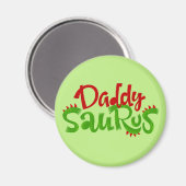 Aimant Daddy Saurus Dinosaur Lettres (Recto/Verso)