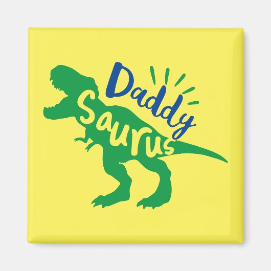 Aimant Daddy Saurus T-Rex Silhouette (Devant)