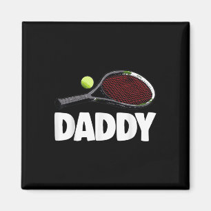 Aimant Daddy Tennis S Funny Femmes Tennis Jouer Tee - shi