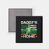 Aimant Daddy's Home Trump 2025 Saint-Patrick Drapeau Amér (Recto/Verso)