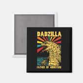 Aimant Dadzilla Funny Père Des Monstres Fath Vintage (Recto/Verso)