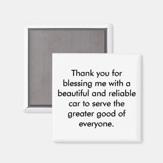 Aimant d'affirmation positive - Déclaration de gra (Recto/Verso)