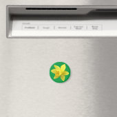 Aimant Daffodique jaune sur vert (In Situ (Lave-vaisselle))