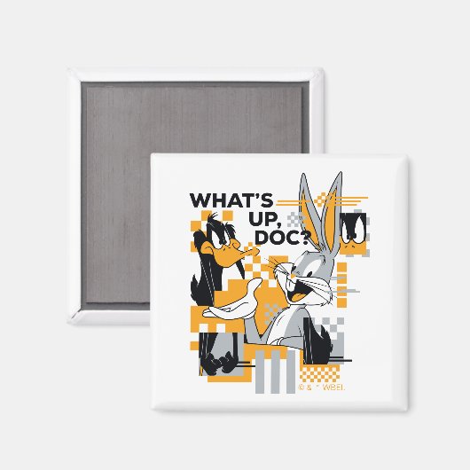 Aimant DAFFY DUCK™ & BUGS BUNNY™ Glitch (Recto/Verso)