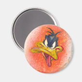 Aimant DAFFY DUCK™ en orange (Recto/Verso)
