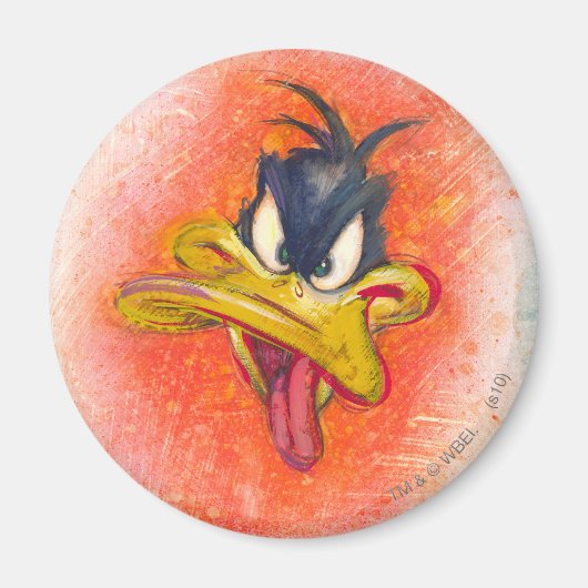 Aimant DAFFY DUCK™ en orange (Devant)