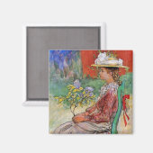 Aimant Dagmar dans le jardin (Recto/Verso)