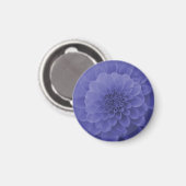Aimant Dahlia bleu (Recto/Verso)