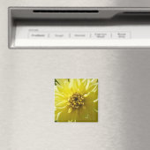 Aimant Dahlia Jaune (In Situ (Lave-vaisselle))