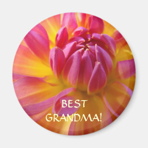 Aimant DAHLIA Meilleure Grand-Mère Aimants Cadeaux