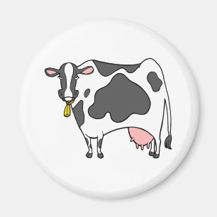 Aimant Dairy Cow Cartoon