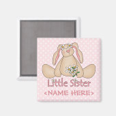 Aimant Daisy Bunny Little Sister (Recto/Verso)