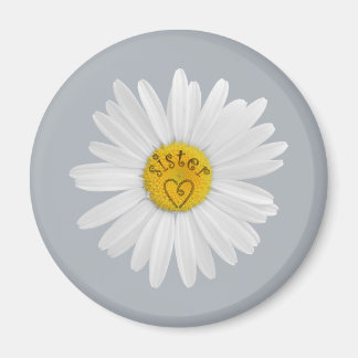Aimant Daisy Flower Pour Personnaliser D'Art Soeur Arrièr