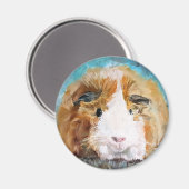 Aimant Daisy guinea pig oil painting (Recto/Verso)