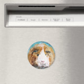 Aimant Daisy guinea pig oil painting (In Situ (Lave-vaisselle))