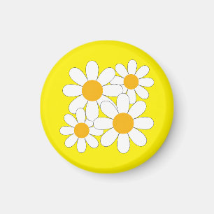 Aimant Daisy Lumineuse et Audacieuse