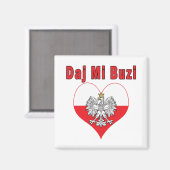 Aimant Daj Mi Buzi Eagle Heart (Recto/Verso)