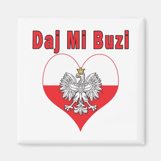 Aimant Daj Mi Buzi Eagle Heart (Devant)